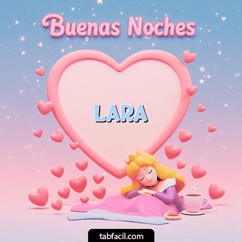 Gif Buenas noches corazón Buenas Noches Lara