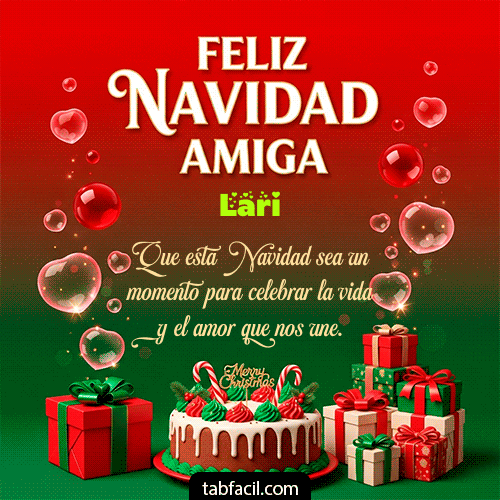 GIF Animado de Feliz Navidad para Lari - Feliz Navidad Amiga