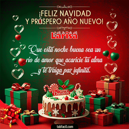 Feliz Navidad y Próspero Año Nuevo Feliz Navidad Larisa