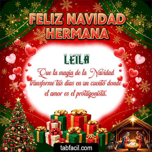 Ver GIF de Feliz Navidad Hermana GIF de Leila - Feliz Navidad Hermana