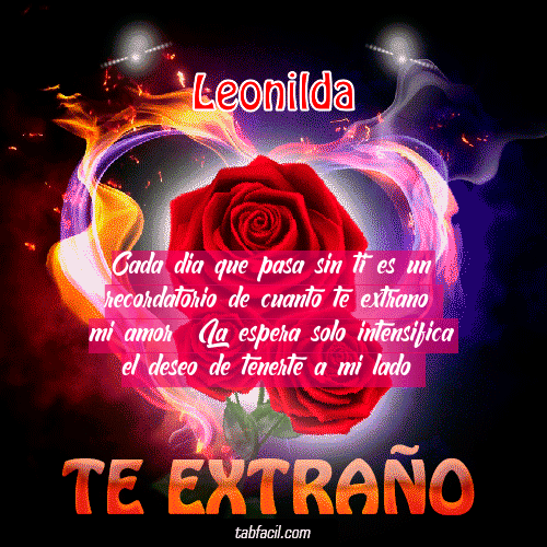 Te Extraño Amor Mio Leonilda