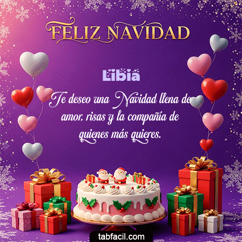 GIF Animado de Feliz Navidad para Libia - 🎅 Merry Christmas
