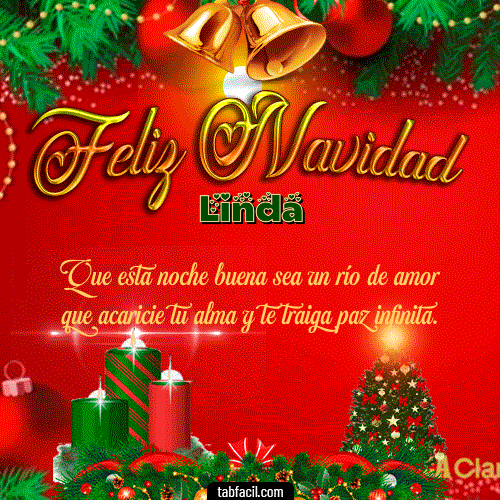 GIF Animado de Feliz Navidad para Linda - Feliz Navidad