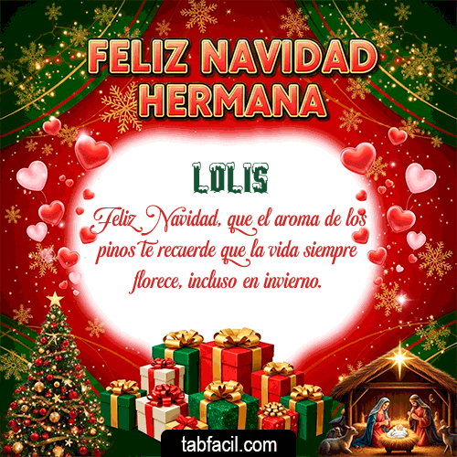 Feliz Navidad Hermana Feliz Navidad Lolis