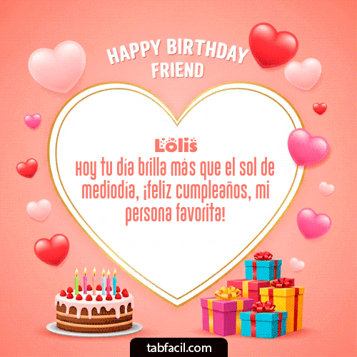 Gif Happy Birthday Friend Lolis
