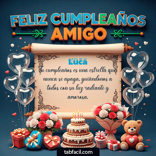 GIF de Luca - Feliz Cumpleaños Amigo