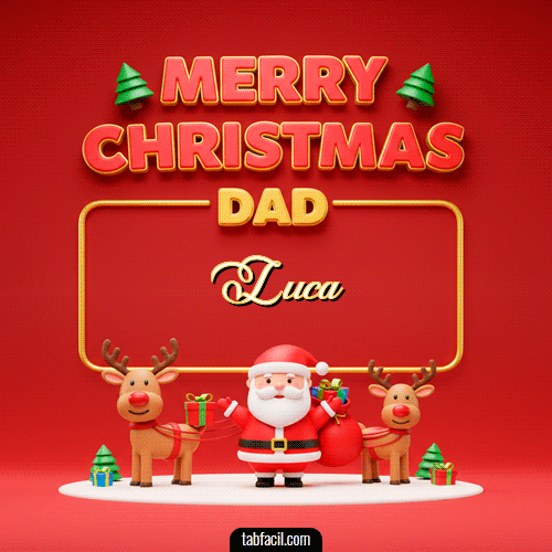 Merry Christmas DAD Feliz Navidad Luca