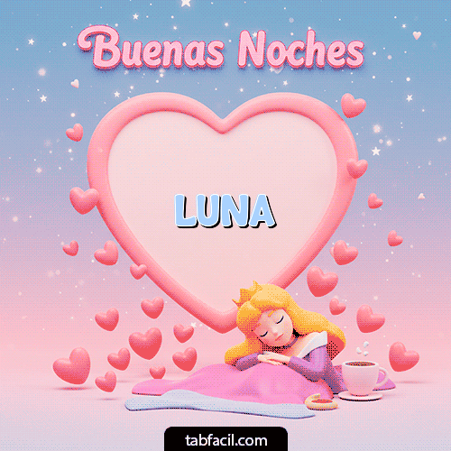 Gif Buenas noches corazón Buenas Noches Luna