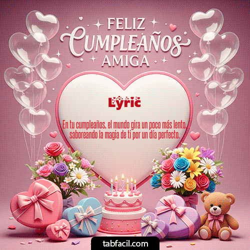 GIF de Lyric - Feliz Cumpleaños Amiga