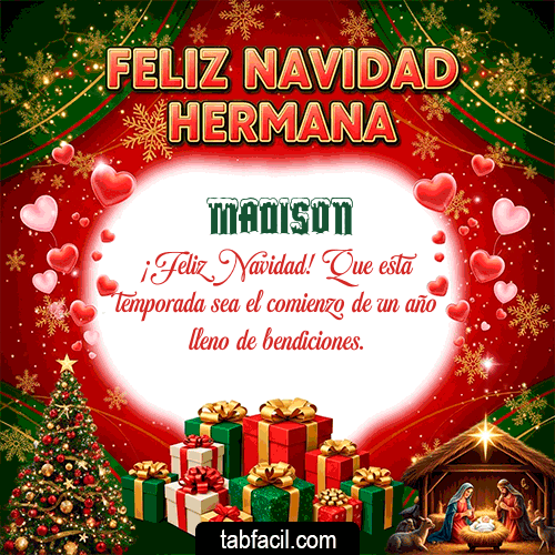 Feliz Navidad Hermana Feliz Navidad Madison