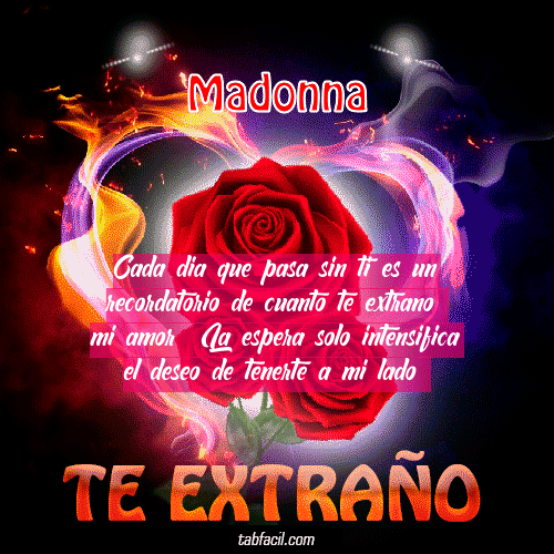 Te Extraño Amor Mio Madonna