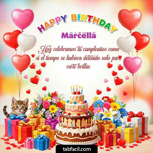 Gif Happy BirthDay Marcella