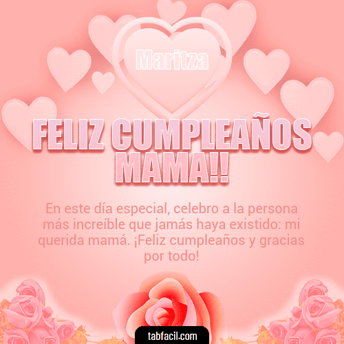Feliz Cumpleaños Mamá Maritza