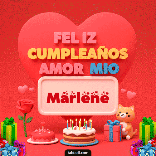 Feliz Cumpleaños Amor Mio Marlene