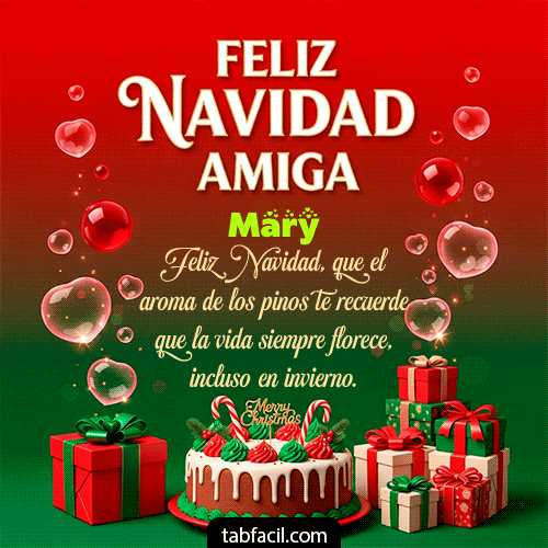 Ver GIF de Feliz Navidad Amiga GIF de Mary - Feliz Navidad Amiga