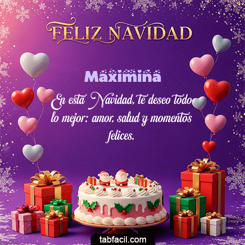 🎅 Merry Christmas Feliz Navidad Maximina