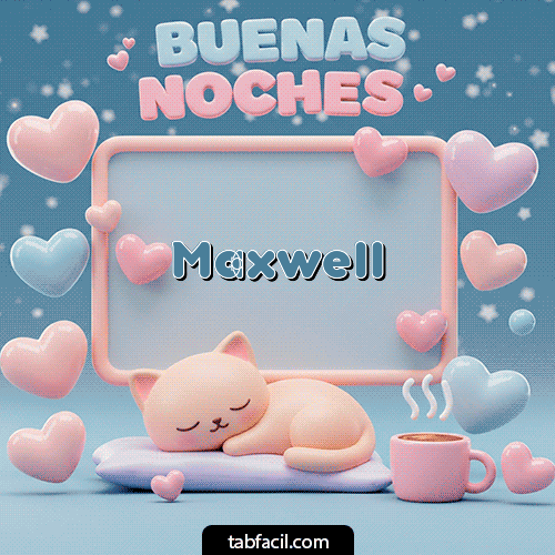 Luna estrellas de buenas noches Buenas Noches Maxwell