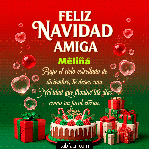 GIF de Melina - Feliz Navidad Amiga