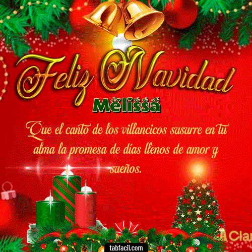 Feliz Navidad Feliz Navidad Melissa