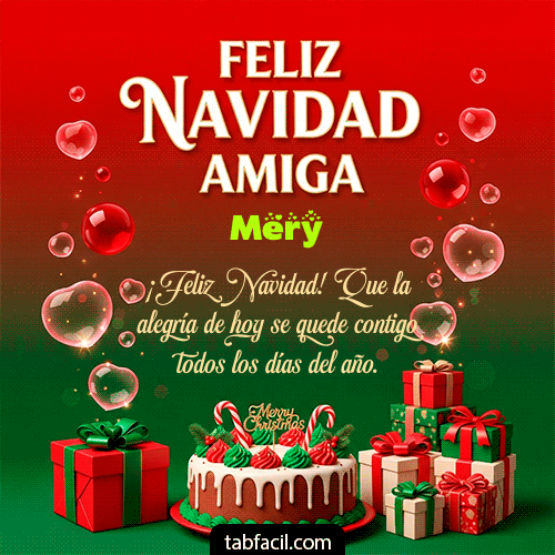 GIF de Mery - Feliz Navidad Amiga