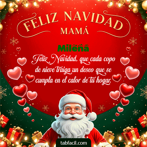 GIF de Milena - Feliz Navidad Mamá