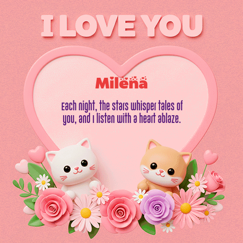 GIF de Milena - Te Amo!!!