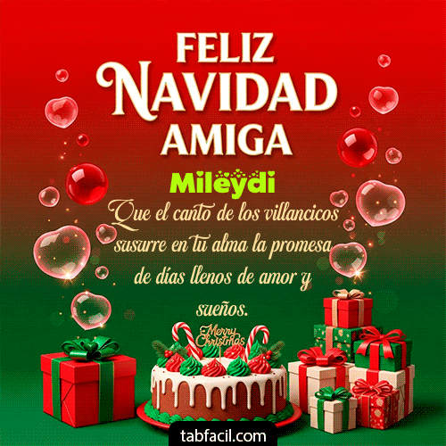 GIF de Mileydi - Feliz Navidad Amiga