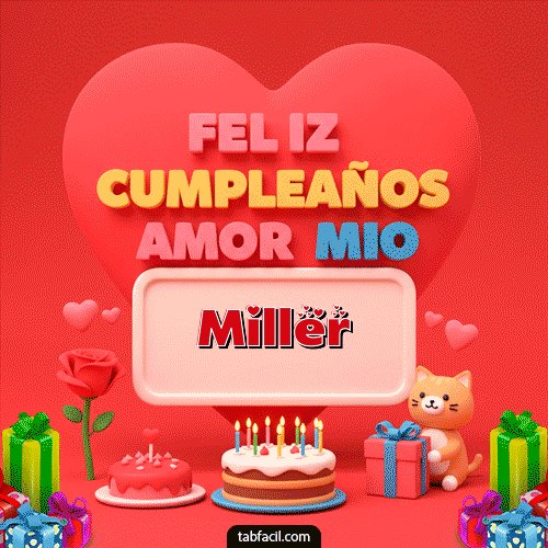 Feliz Cumpleaños Miller GIF