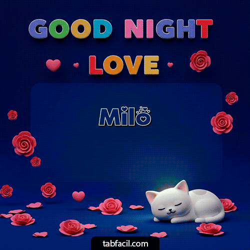 GIF Animado de Buenas Noches para Milo - Buenas Noches Hada