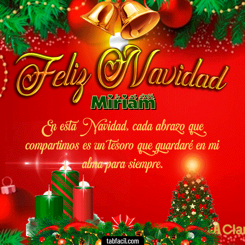 Feliz Navidad Feliz Navidad Miriam