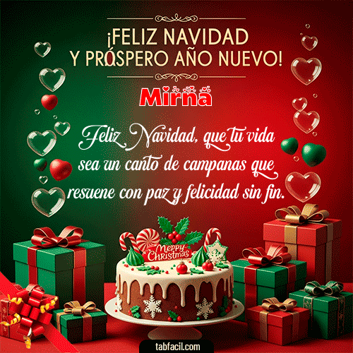 GIF de Mirna - Feliz Navidad y Próspero Año Nuevo