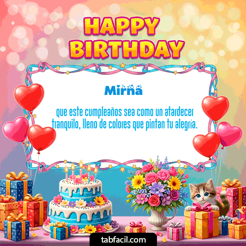 GIF de Mirna - Happy BirthDay