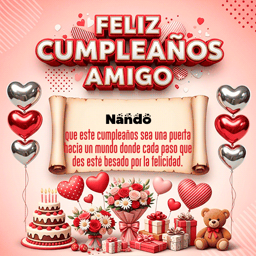 Gif Feliz Cumpleaños Amigo Nando