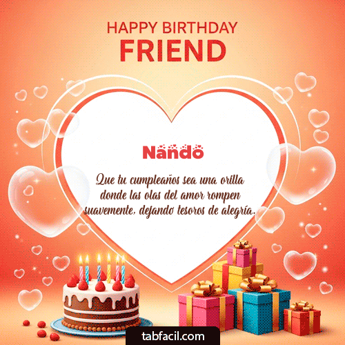 Gif Happy Birthday Friend Nando