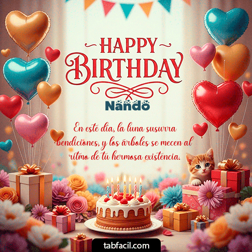 Gif Happy BirthDay Nando