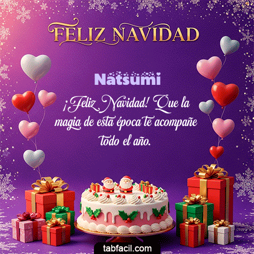 MERRY CHRISTMAS Feliz Navidad Natsumi