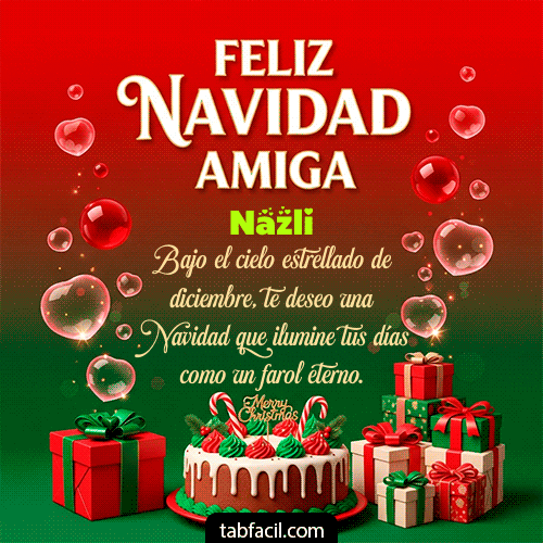 GIF de Nazli - Feliz Navidad Amiga