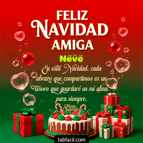 Feliz Navidad Amiga Feliz Navidad Neve