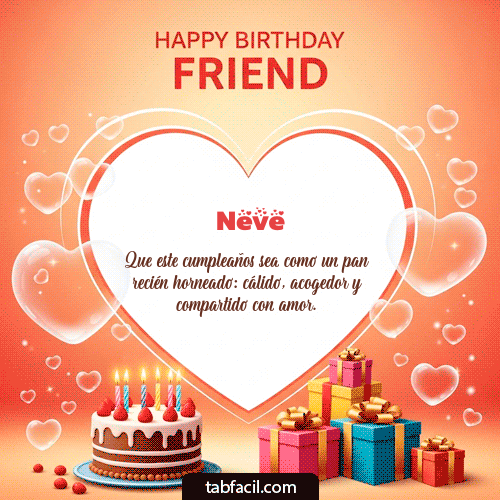 GIF de Neve - Happy Birthday Friend