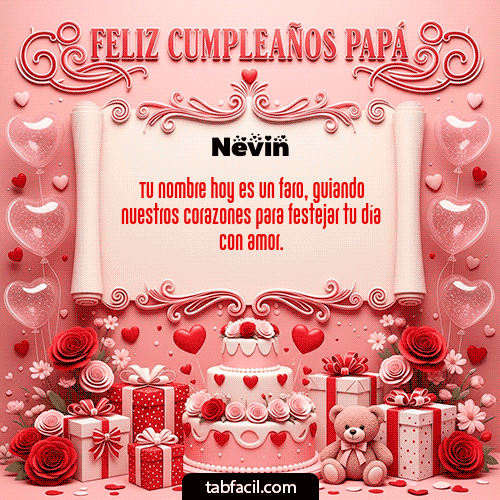 GIF Animado de Feliz Cumpleaños para Nevin - Feliz Cumpleaños Papá