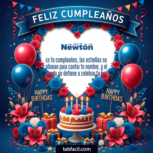 Feliz Cumpleaños Newton GIF