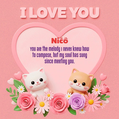 Te Amo!!! Feliz Dia Amor Nico