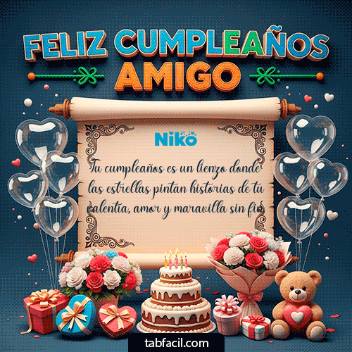 GIF de Niko - Feliz Cumpleaños Amigo