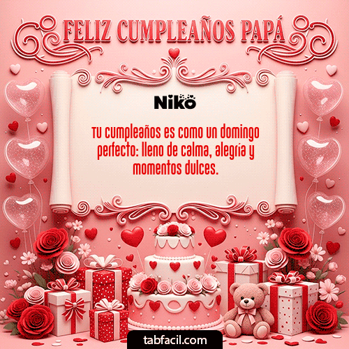 GIF de Niko - Feliz Cumpleaños Papá