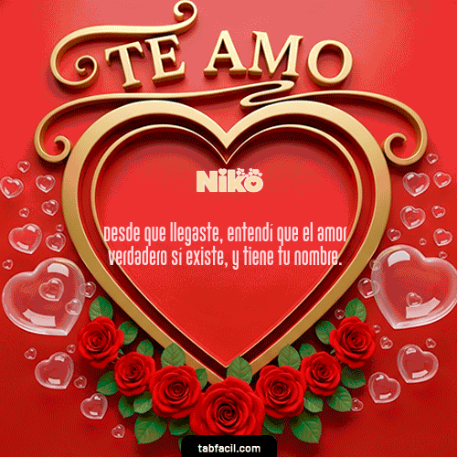 Te Amo Feliz Dia Amor Niko