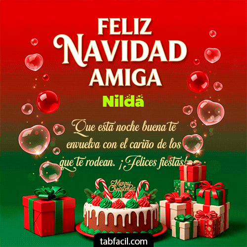 Gif Feliz Navidad Amiga Nilda