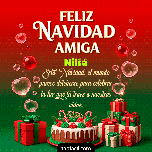 GIF de Nilsa - Feliz Navidad Amiga