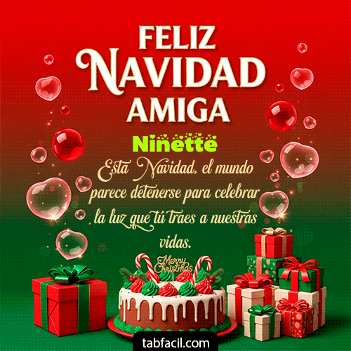 Feliz Navidad Amiga Feliz Navidad Ninette