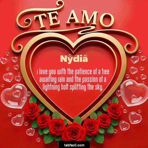 Te Amo Feliz Dia Amor Nydia