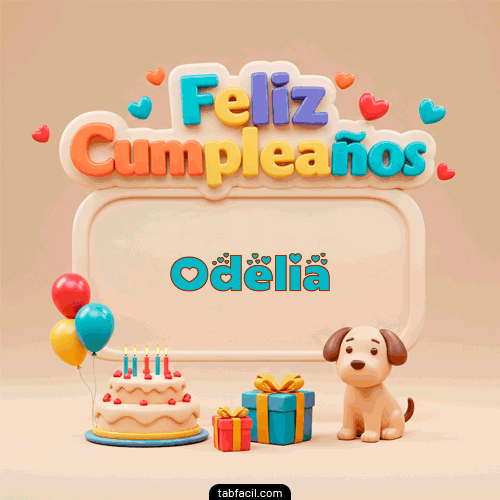 Feliz Cumpleaños Odelia